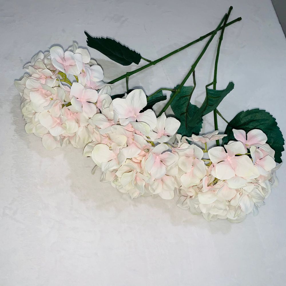 Hydrangea three stems faux‎ flowers florals